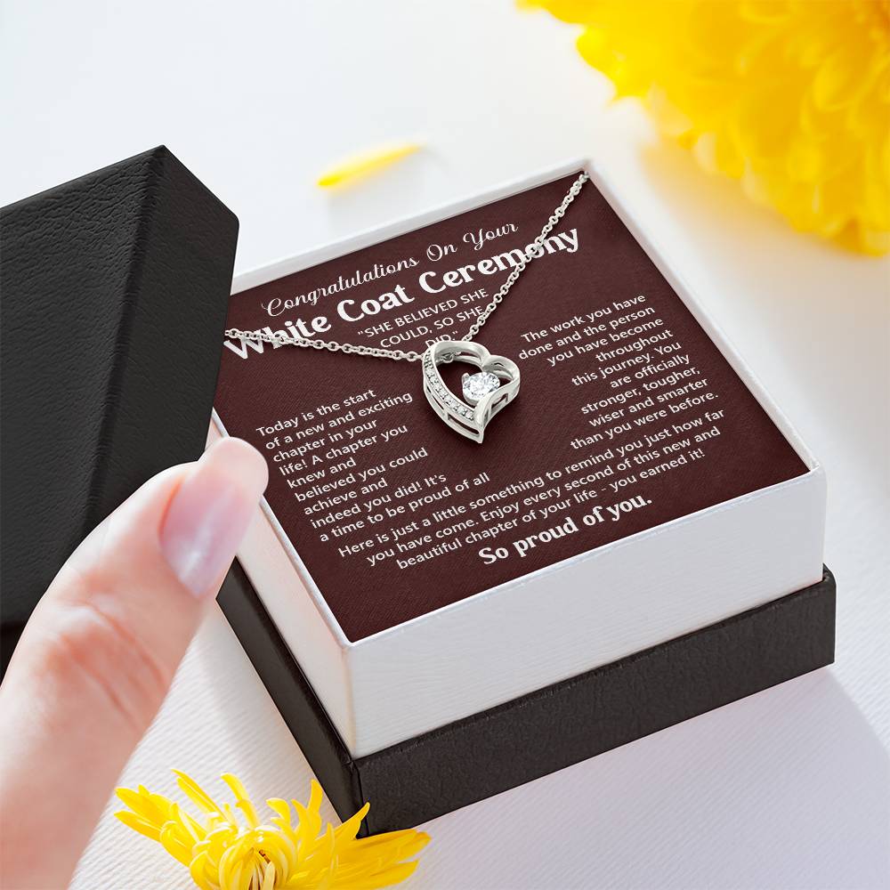 Congratulations On Your White Coat Ceremony You Can Conquer Necklace You Are Amazing Necklace Personal Development Jewelry Motivational Jewelry Gift From Dad Meaningful Gift For Graduates New Chapter Necklace Congratulations Necklace