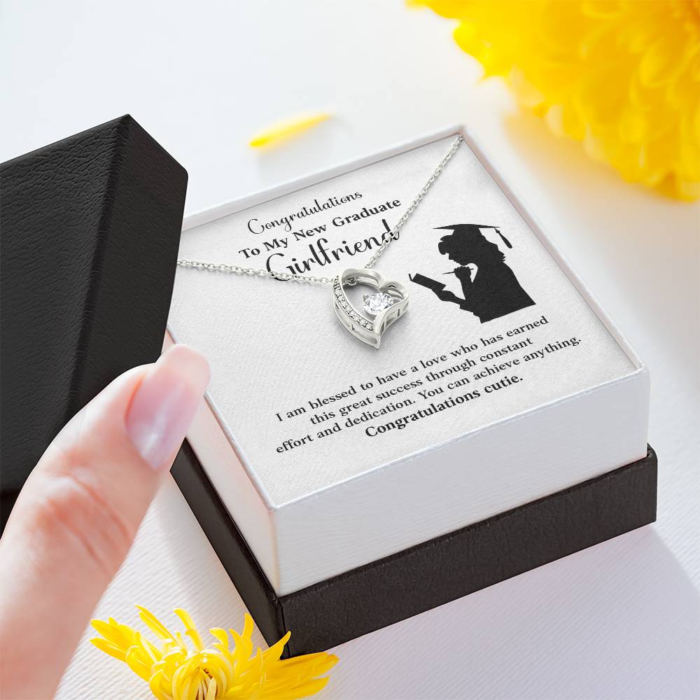 Congratulations To My New Graduate Girlfriend Necklace Necklace For Next Chapter Necklace For Girlfriend’s Potential Proud Partner Graduation Gift Sentimental Gift For New Graduate Gift For Girlfriend’s Graduation Graduate Girlfriend Necklace Gift