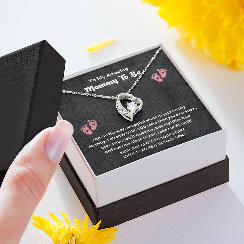 Mommy to Be Necklace Gift – Pregnancy Gift Box Jewelry