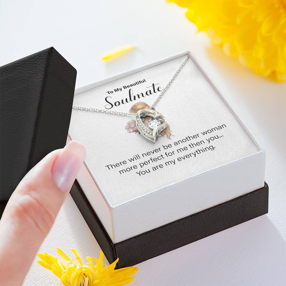 Soulmate Necklace for Wife – You Are My Everything Message Card