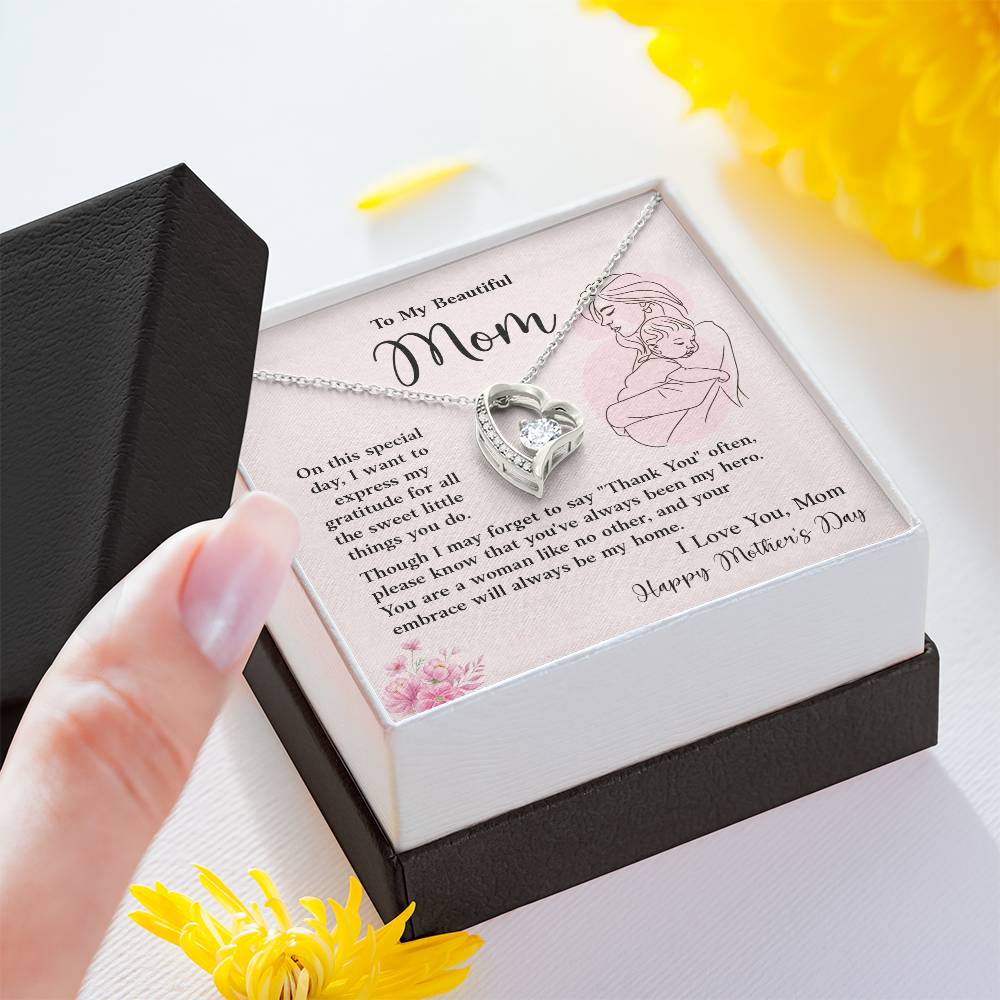 Mother’s Day Necklace Gift from Son or Daughter With Gift Box