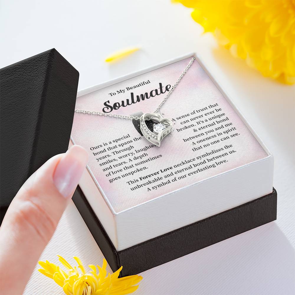 Soulmate Necklace Gift for Her – Message Card Box