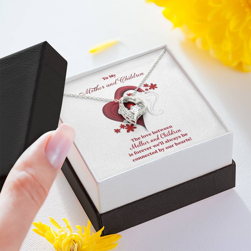 Mother and Children Necklace – Heart Connection Gift