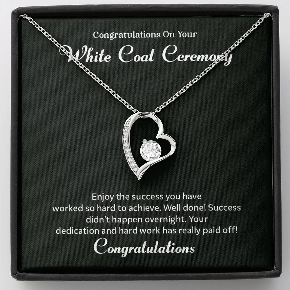 Congratulations On Your White Coat Ceremony Congratulations Necklace Inspirational Jewelry Gift Meaningful Gift For Graduates Proud Of Your Journey Necklace Celebrate Your Success Necklace Emotional Connection Necklace Jewelry For Inspiring Confidence