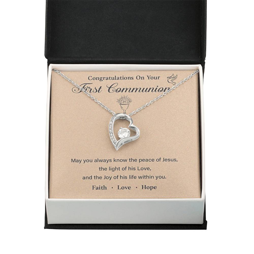 Congratulations On Your First Communion necklace for presence of Jesus thoughtful gift for first communion special occasion gift for first communion meaningful gift for first communion first communion necklace gift gift for first communion