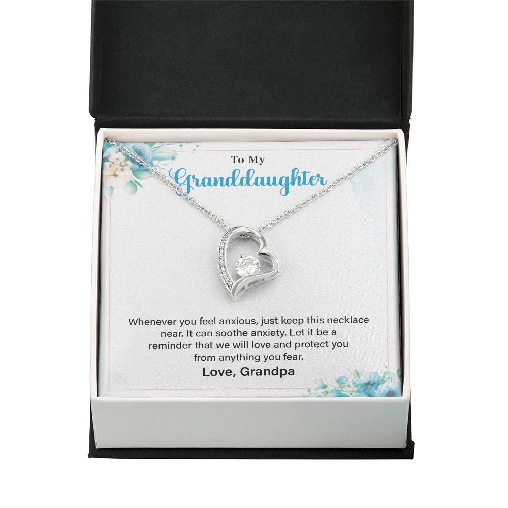 Granddaughter Necklace from Grandpa – Keepsake Gift Box