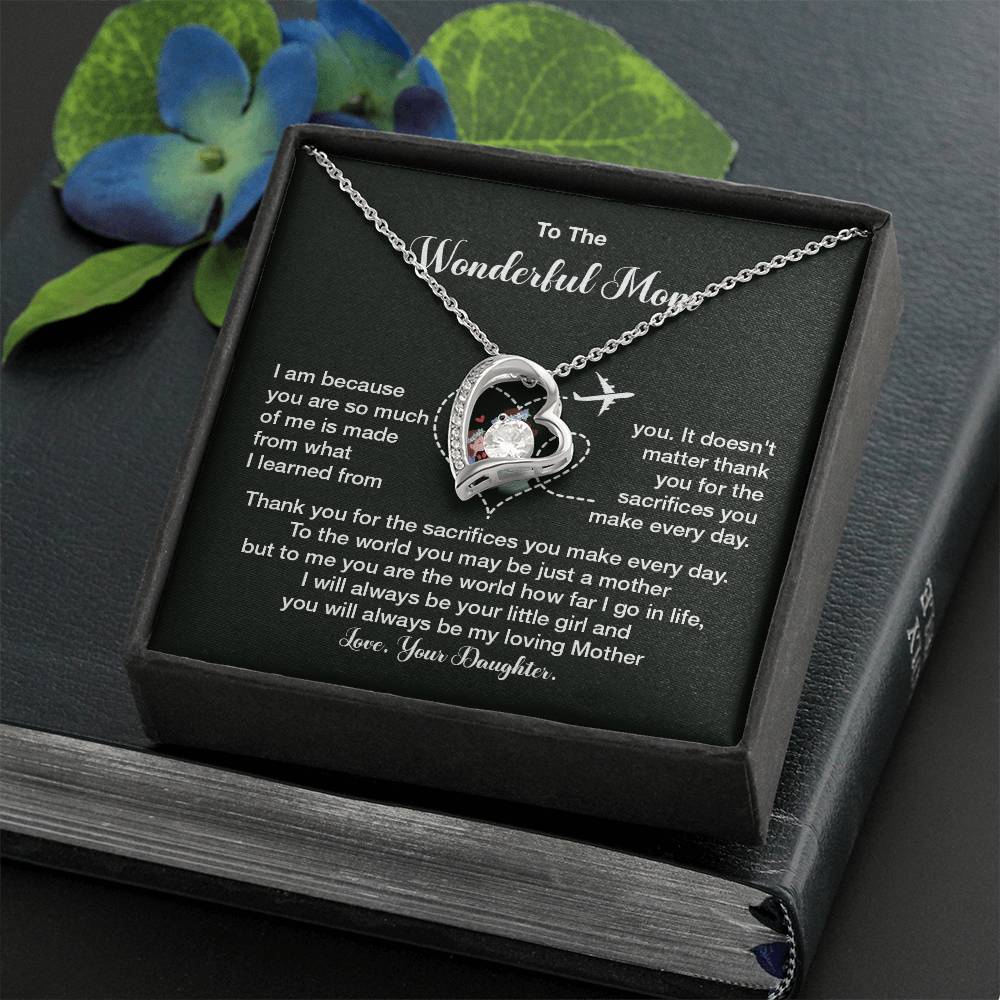 To The Wonderful Mom, Elegant Jewelry For A Mother’s Day Gift Thoughtful Necklace Sweet Gift For A Special Woman Loving Pendant Elegant Pendant For A Mother’s Bond Heartfelt Necklace For Family Bond Beautiful Necklace For A Special Connection