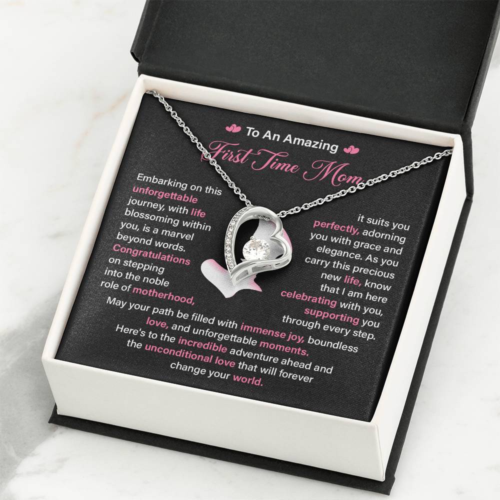 First Time Mom Necklace Gift for Pregnancy