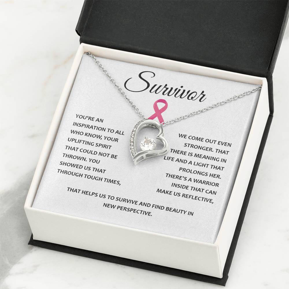 You're A Survivor Survivor Necklace Uplifting Spirit Necklace Meaningful Gift Supportive Gift For Fighters Motivational Jewelry Never Give Up Necklace Cancer Survivor Jewelry Breast Cancer Necklace For Soulmate Stronger Necklace