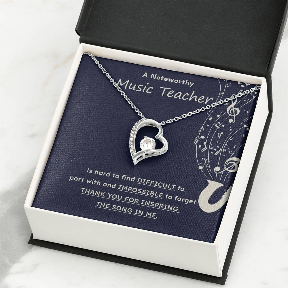 A Noteworthy Music Teacher Artistic Expression Jewelry Melodic Journey Necklace Passion For Music Necklace Soulful Artistry Jewelry Musical Journey Gift Creative Flow Necklace Inspiring Art Jewelry Imaginative Sound Jewelry Cultural Expression Necklace