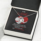 Mother Necklace Gift with Hug Message Card