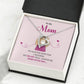 Mom Necklace Gift for Her – With Sweet Message Card