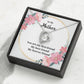 Mother Necklace Gift – First & Forever Friend Card