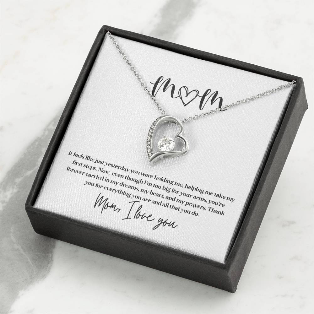 Necklace Gift for Mom From Kids With Sentimental Card