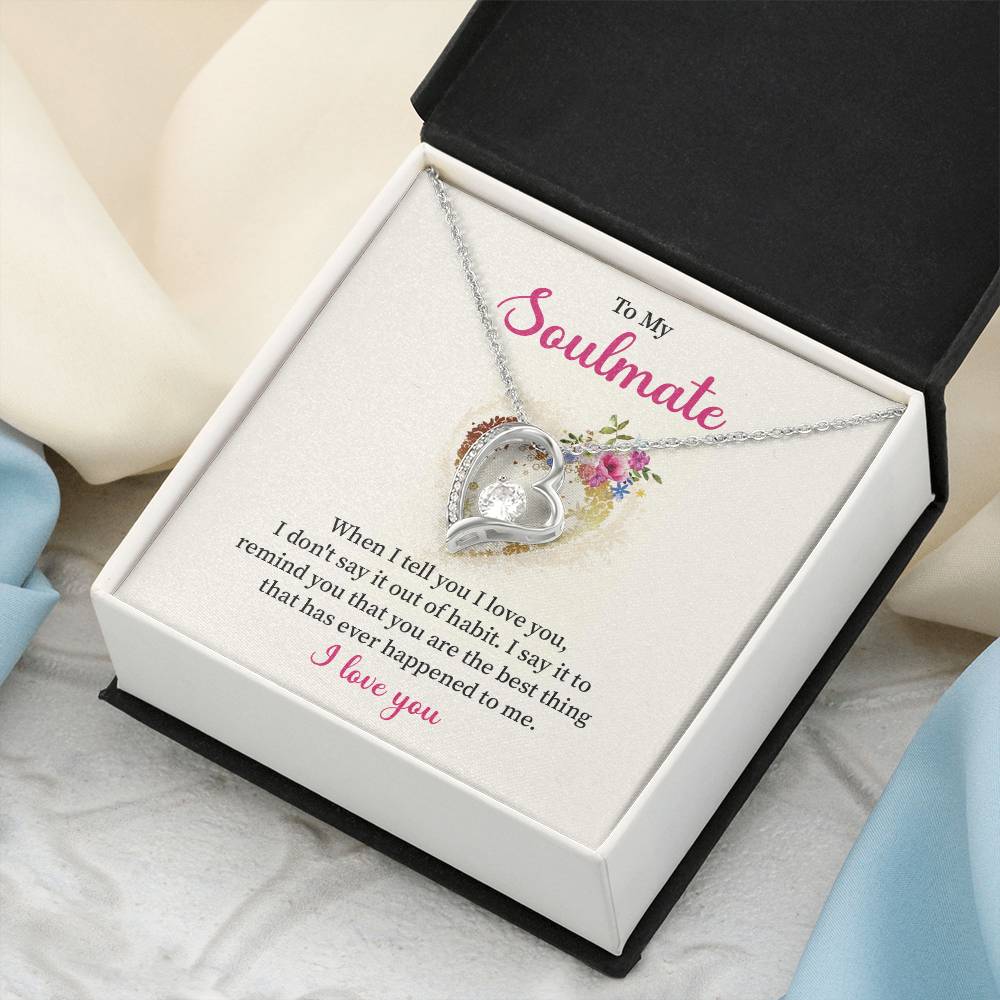 Soulmate Necklace for Her – I Love You Gift Box