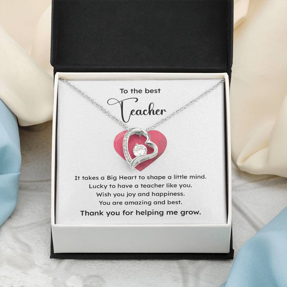 To The Best Teacher Best Teacher Gift Teacher Appreciation Necklace Lucky To Have You Necklace Unique Gift For A Great Teacher Emotional Connection Necklace Supportive Gift For Teachers You Are The Best Necklace