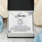 Best Mom Necklace Gift for Mother's Day with Card