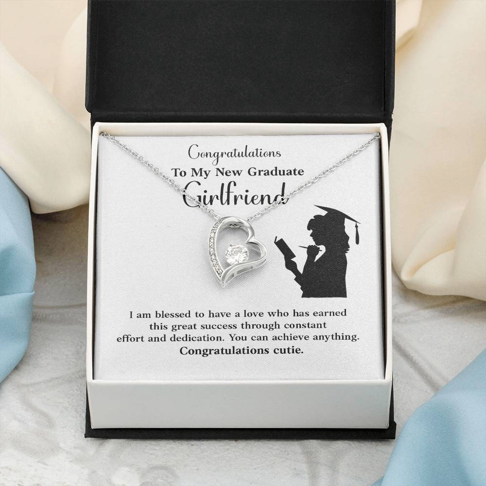 Congratulations To My New Graduate Girlfriend Necklace Necklace For Next Chapter Necklace For Girlfriend’s Potential Proud Partner Graduation Gift Sentimental Gift For New Graduate Gift For Girlfriend’s Graduation Graduate Girlfriend Necklace Gift