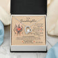 Granddaughter Necklace from Grandpa with Message Card