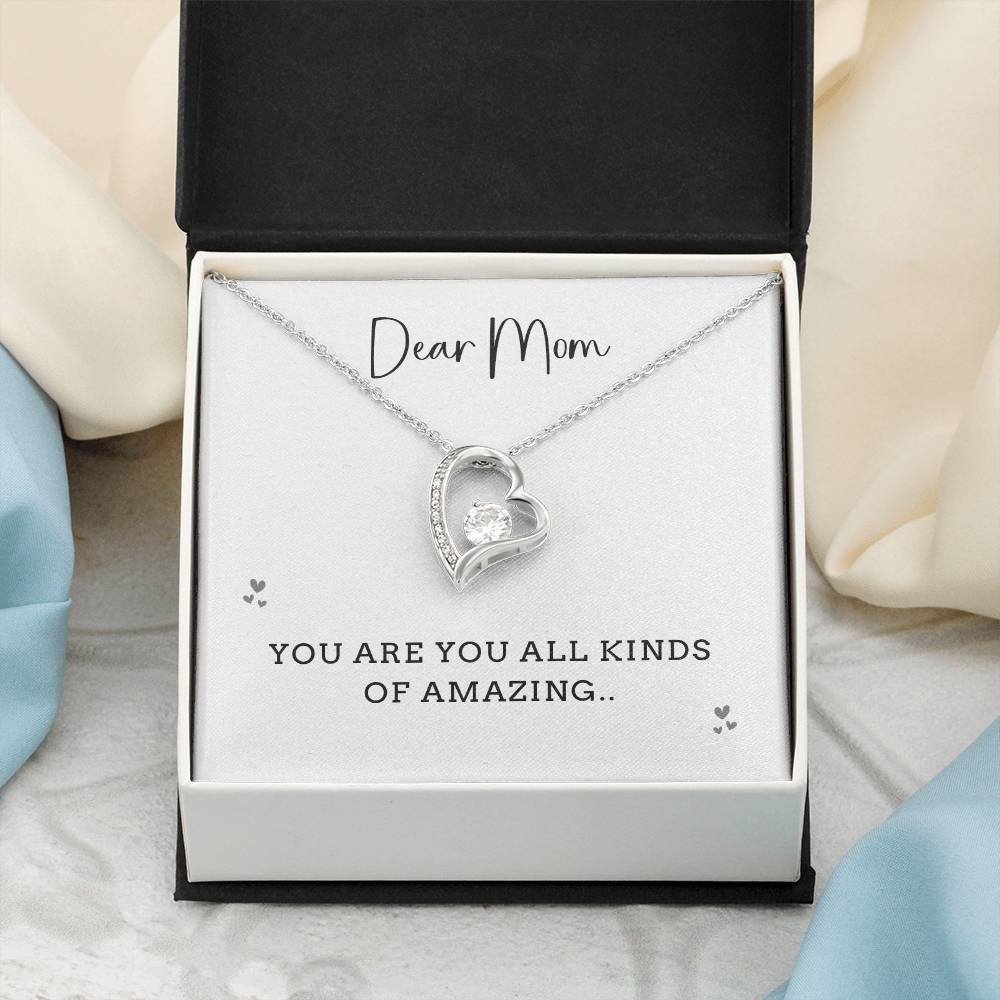 Dear Mom, Amazing Mom Necklace Gift Best Necklace Gift For Mom Inspirational Necklace Gift Thoughtful Necklace Gift Best Mother’s Day Necklace Gift Amazing Mom Celebration Necklace Gift Thoughtful Gift Necklace For Mothers