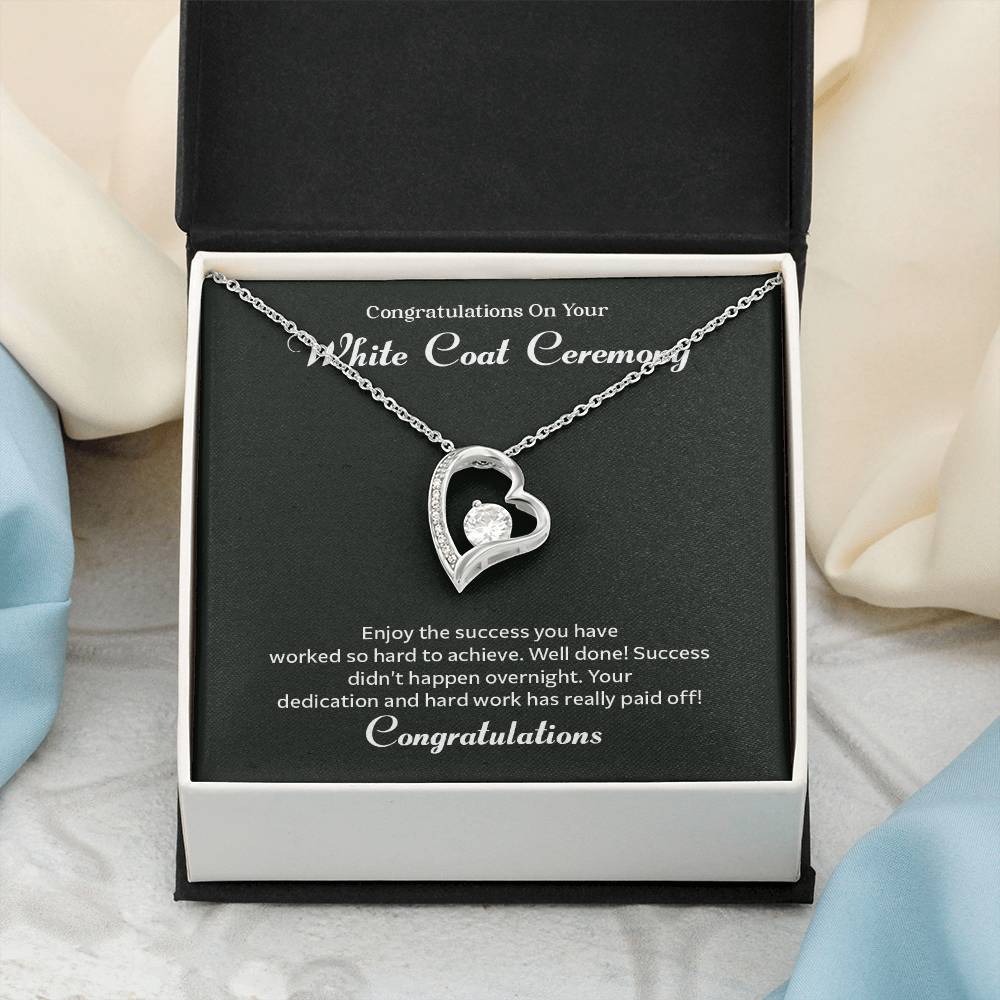 Congratulations On Your White Coat Ceremony Congratulations Necklace Inspirational Jewelry Gift Meaningful Gift For Graduates Proud Of Your Journey Necklace Celebrate Your Success Necklace Emotional Connection Necklace Jewelry For Inspiring Confidence