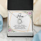 My Mom in a Million Necklace Gift with Message Card
