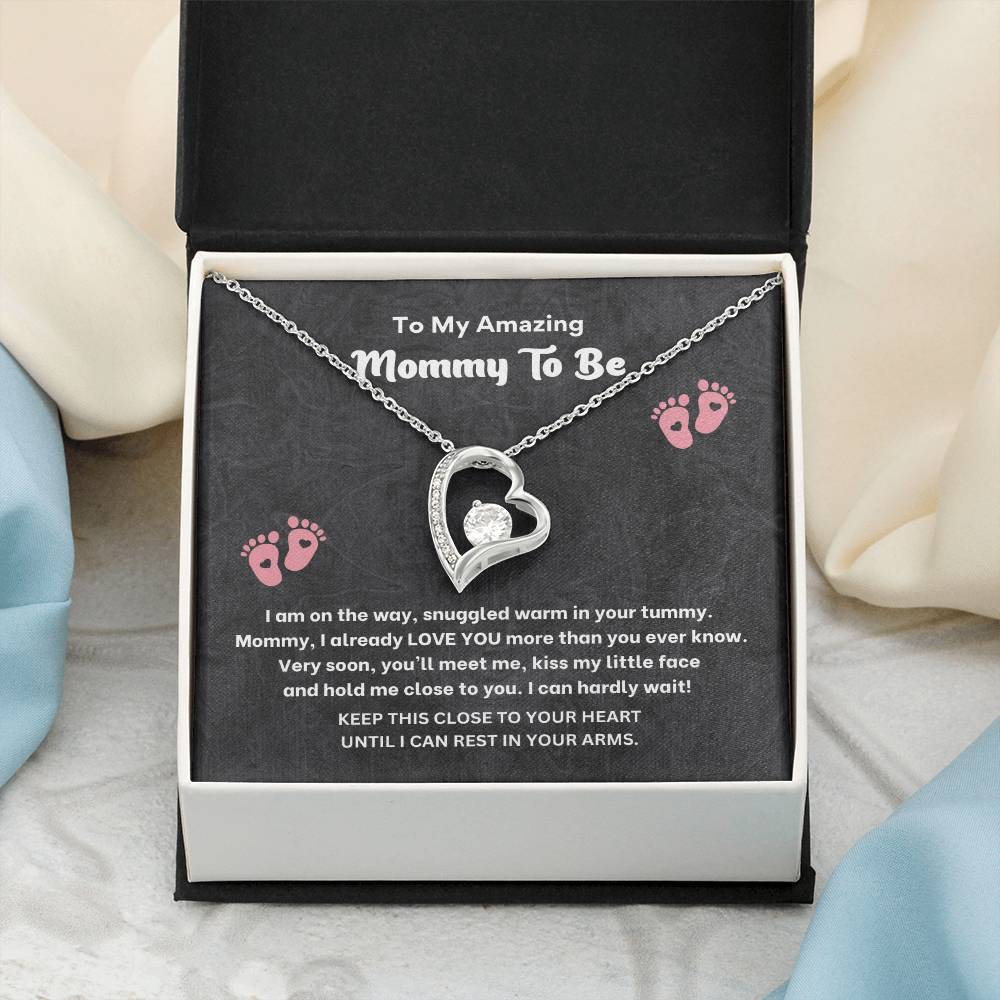 Mommy to Be Necklace Gift – Pregnancy Gift Box Jewelry