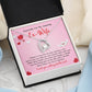 Ex-Wife Gift Necklace – Heart Pendant & Message Card