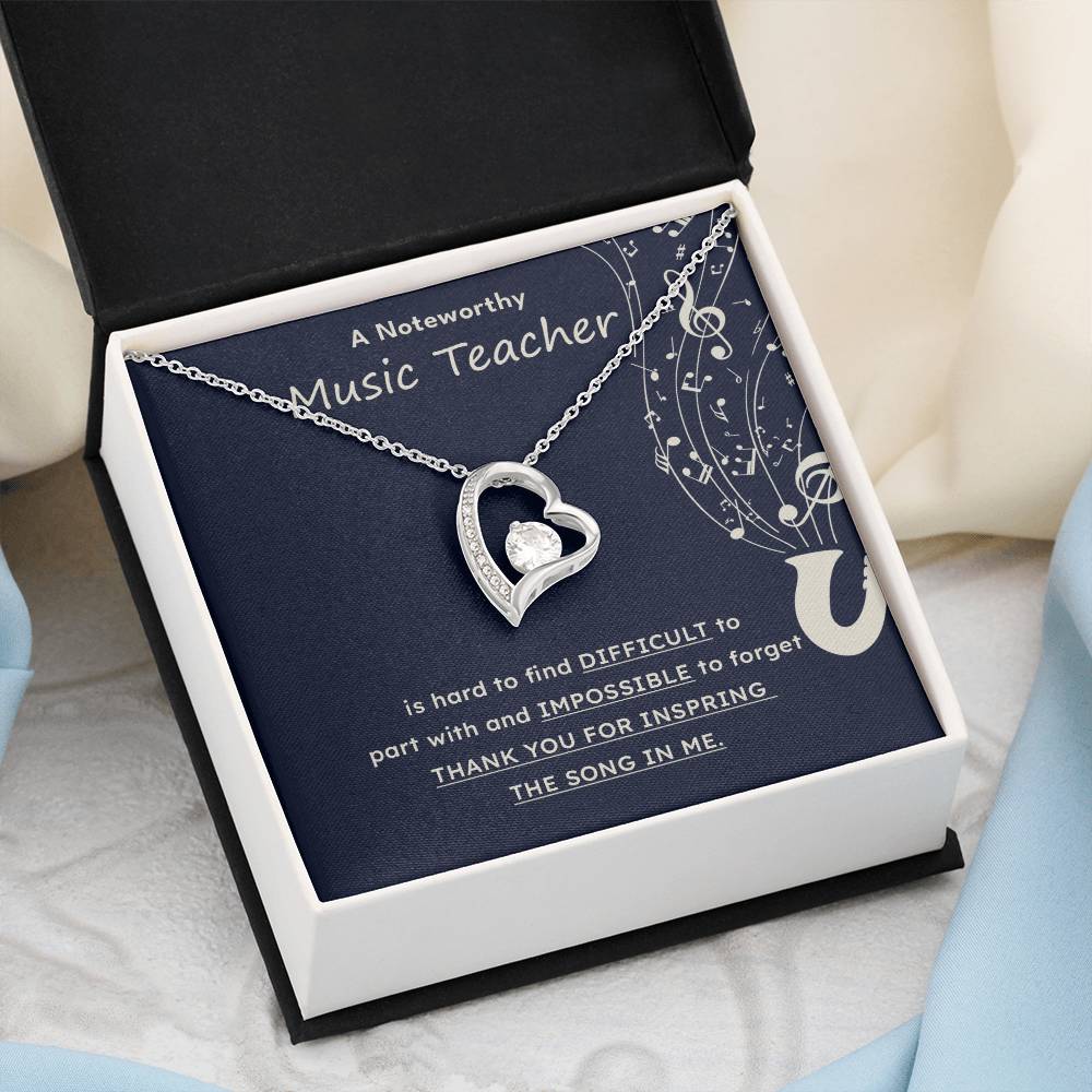 A Noteworthy Music Teacher Artistic Expression Jewelry Melodic Journey Necklace Passion For Music Necklace Soulful Artistry Jewelry Musical Journey Gift Creative Flow Necklace Inspiring Art Jewelry Imaginative Sound Jewelry Cultural Expression Necklace