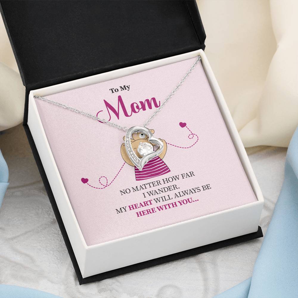 Mom Necklace Gift for Her – With Sweet Message Card