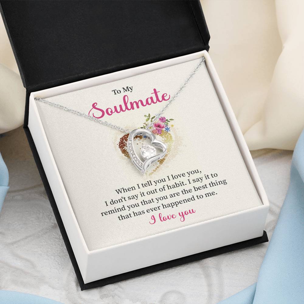 Soulmate Necklace for Her – I Love You Gift Box