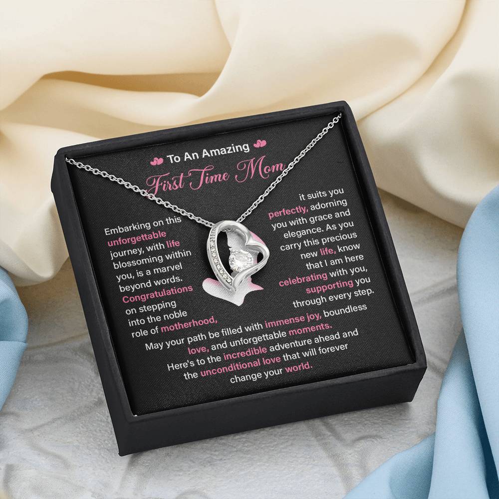 First Time Mom Necklace Gift for Pregnancy