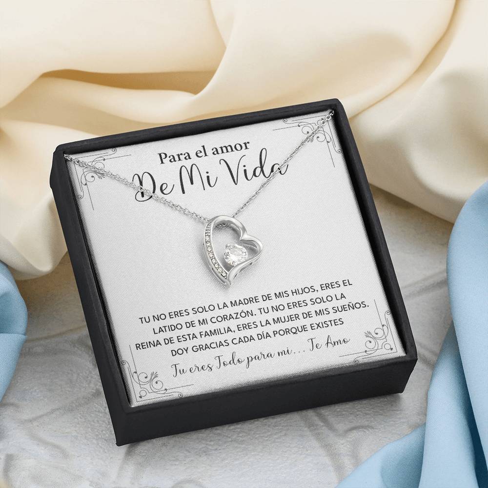 Collar Para El Amor De Mi Vida Madre De Mis Hijos Regalo Romántico Para Esposa Collar Con Frase De Amor Regalo Especial Para Mi Reina Joyería Romántica Para Esposa Regalo De Amor Infinito Regalo De Aniversario Para Mi Esposa Collar De Amor Para Mi Pareja