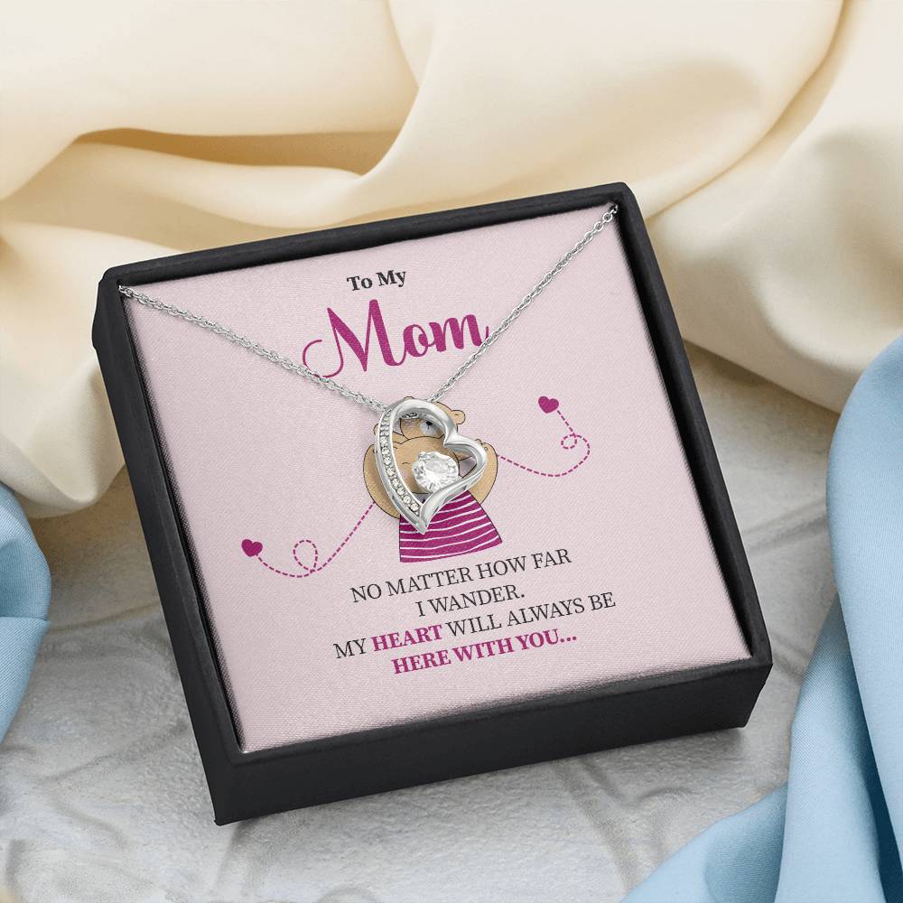 Mom Necklace Gift for Her – With Sweet Message Card