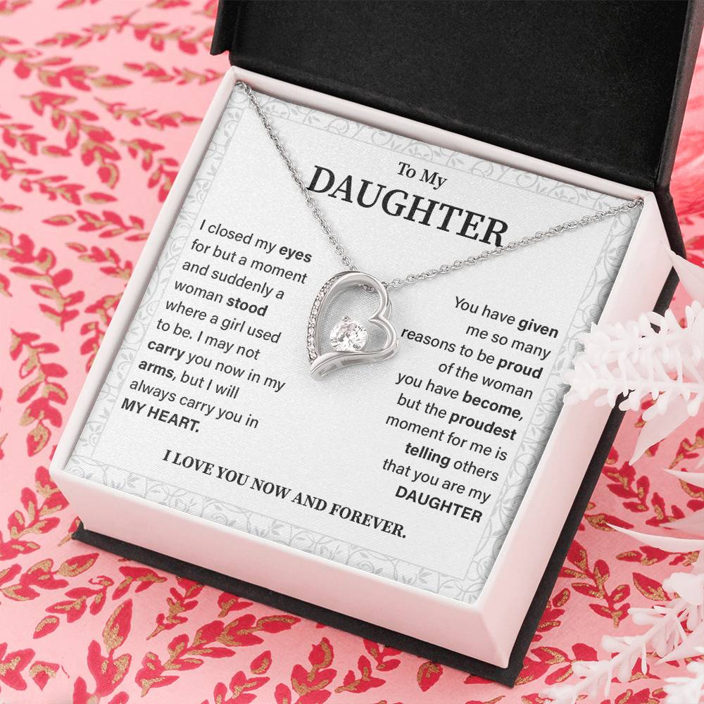 To my daughter i closed my eyes.