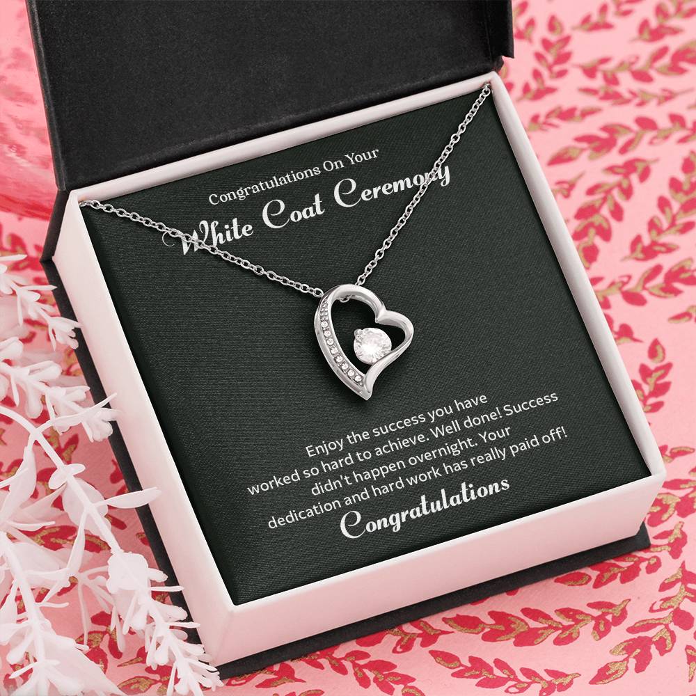 Congratulations On Your White Coat Ceremony Congratulations Necklace Inspirational Jewelry Gift Meaningful Gift For Graduates Proud Of Your Journey Necklace Celebrate Your Success Necklace Emotional Connection Necklace Jewelry For Inspiring Confidence