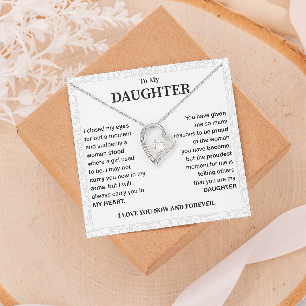 To my daughter i closed my eyes.