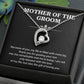 Mother of the Groom Necklace Gift with Heartfelt Message Card