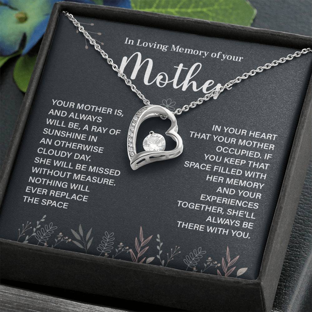 In Loving Memory Necklace For Mother – Heartfelt Memorial Jewelry Gift