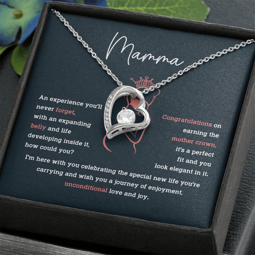Mamma Necklace – Pregnancy Gift for Mom with Sentimental Message