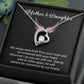 Mother & Daughter Necklace – Wings of Love Message Gift Box