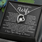 To My Beautiful Wife Necklace – 'meeting You Was Fate' Sentimental Jewelry Gift For Wife From Husband, Romantic Message 'you Are The Love Of My Life' Forever Love Keepsake