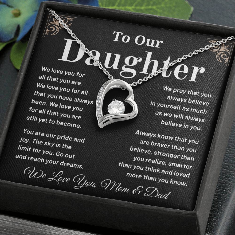 To Our Daughter: A Heartfelt Necklace Gift To Inspire And Celebrate Your Strength, Love, And Dreams