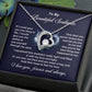 Soulmate Necklace Gift for Her Love Heart Pendant with Deep Message Card