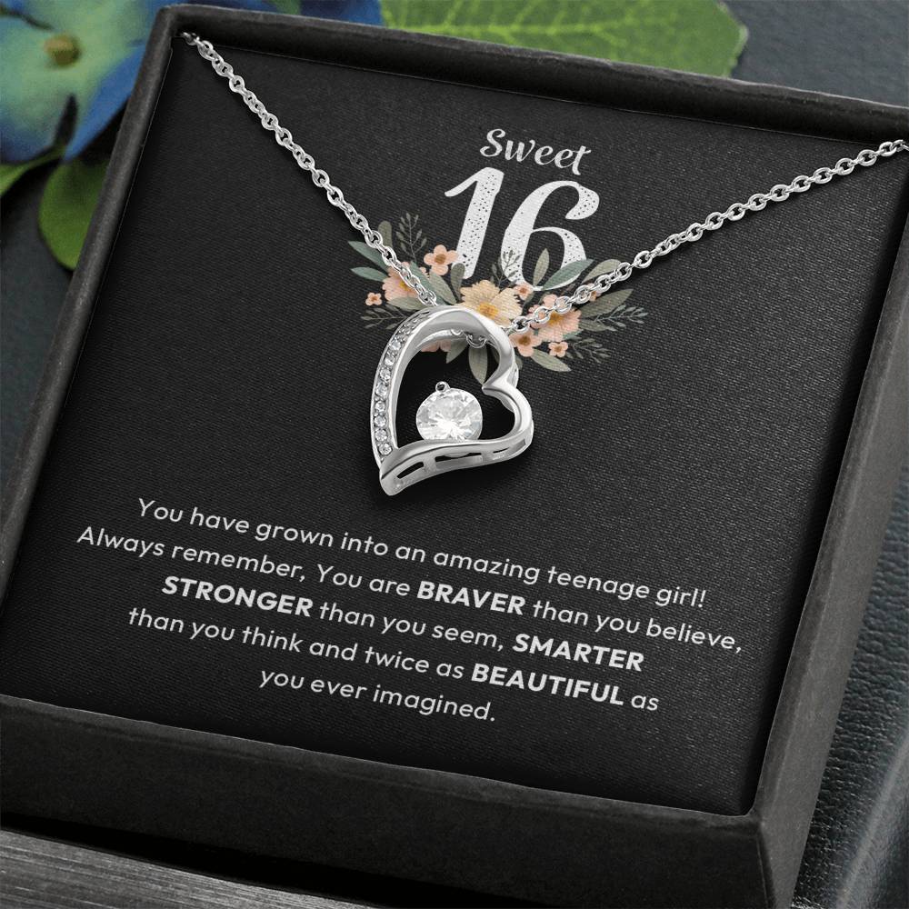 16th Birthday Gift with Floral Card & Message