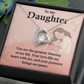 To My Daughter Necklace Greatest Blessing Gift Box
