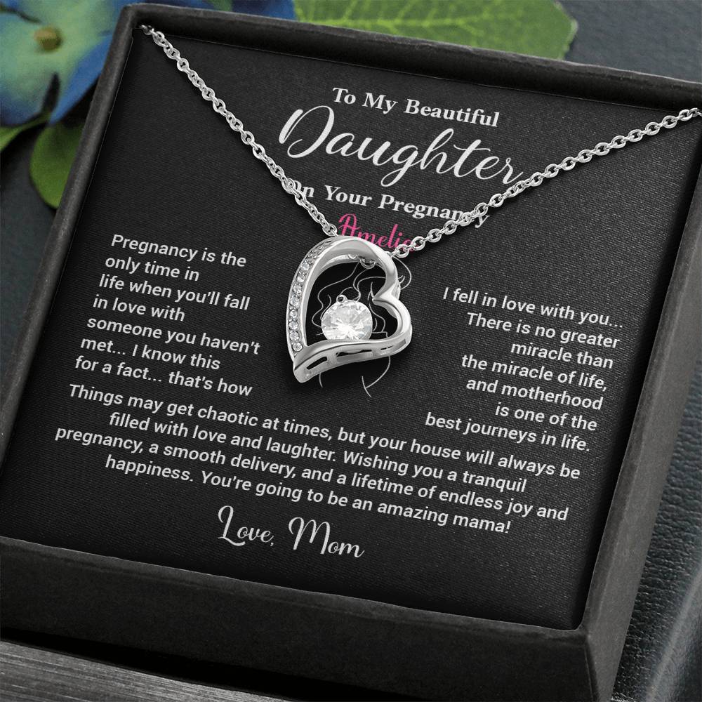 Daughter Pregnancy Necklace from Mom – Amelia Design