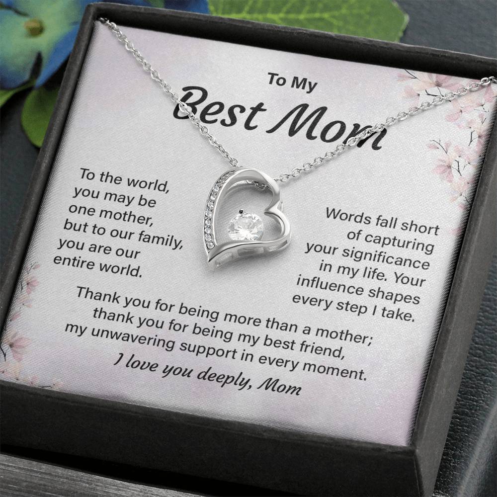 Best Mom Necklace Gift from Daughter or Son