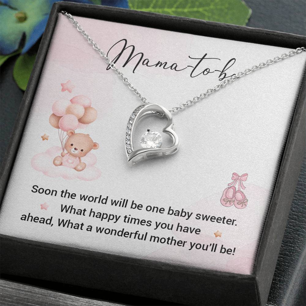 Mama-to-Be Necklace Gift – Cute Baby Shower Box