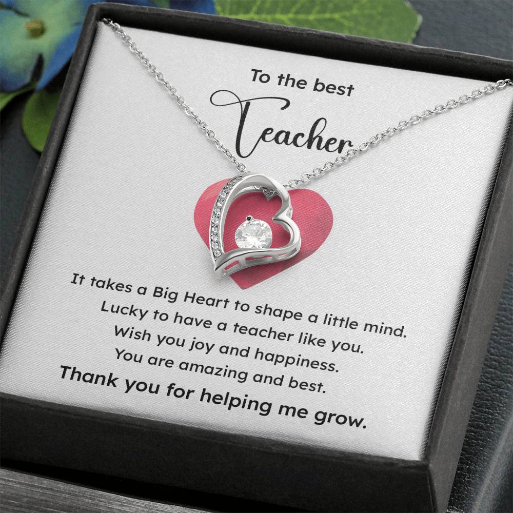 To The Best Teacher Best Teacher Gift Teacher Appreciation Necklace Lucky To Have You Necklace Unique Gift For A Great Teacher Emotional Connection Necklace Supportive Gift For Teachers You Are The Best Necklace